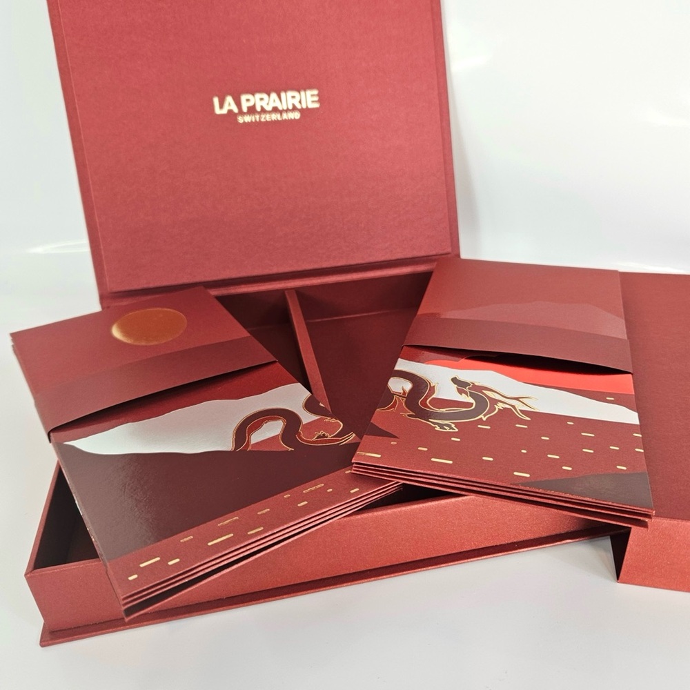 La Prairie Lunar New Year Red Envelopes Gift Box Set of 8 Limited Edition